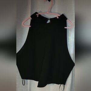 ZARA black dressy crop top  NWT
